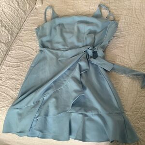 Light blue wrap dress size small